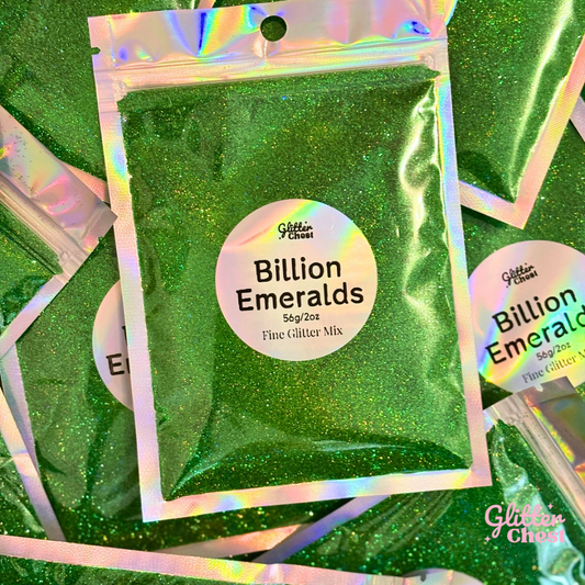 Billion Emeralds Holographic Fine Glitter - 2oz/56g