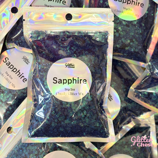 Sapphire Chunky Glitter - 2oz/56g