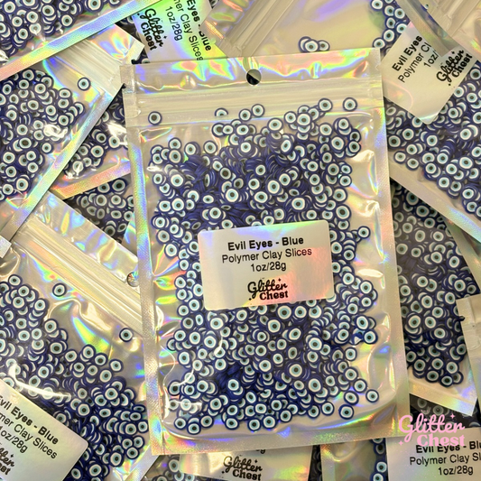 Evil Eye Polymer Clay Slices – 1oz/28g Bag