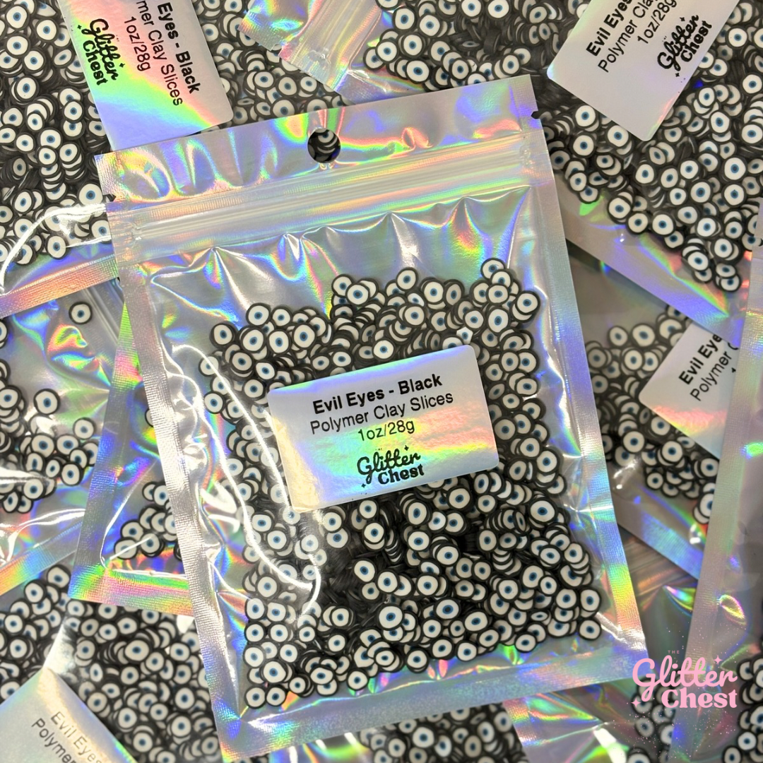 Evil Eye Polymer Clay Slices – 1oz/28g Bag