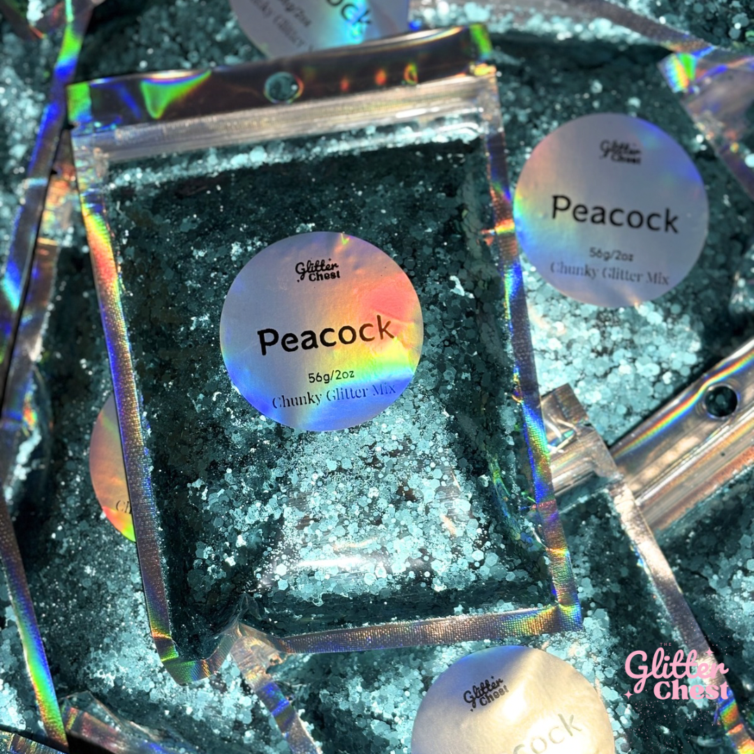 Peacock Chunky Glitter - 2oz/56g