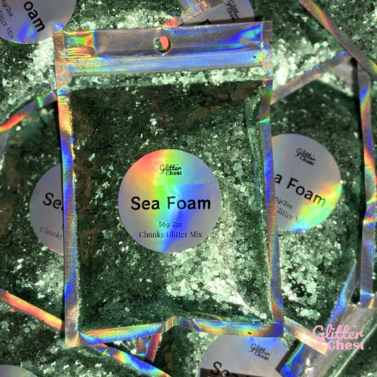 Sea Foam Chunky Glitter - 2oz/56g